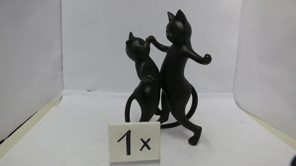 Figurine Chat Noir Gatto Gilde 30,5cm : Décoration Durable qui ne Casse Pas