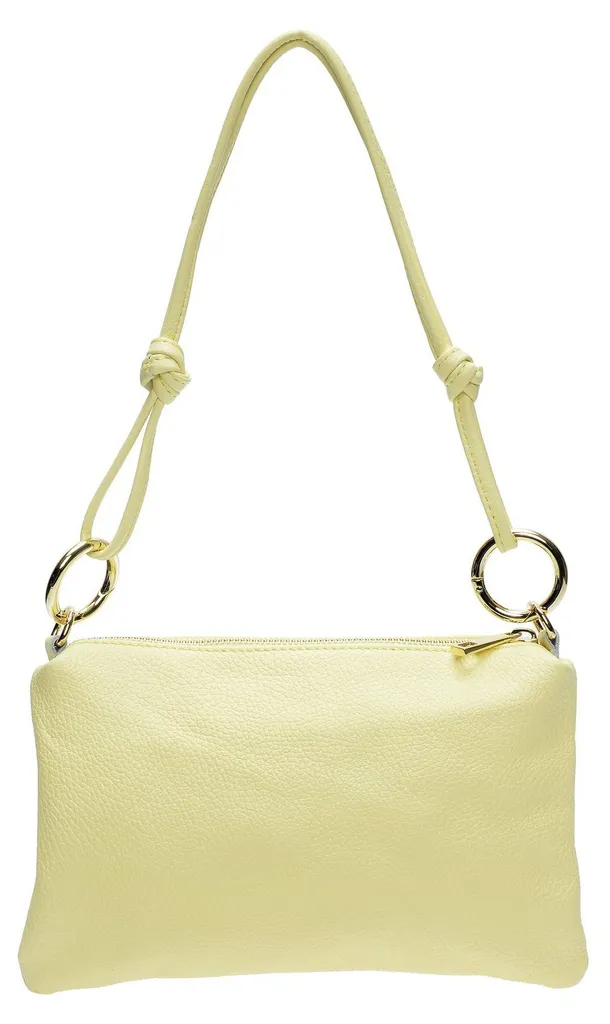 Anna Luchini Sac bandoulière SS26 AL 167T Giallo en cuir italien chic