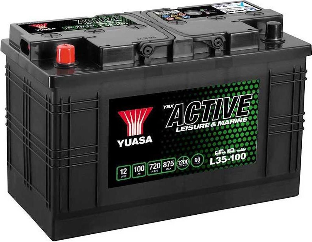 Yuasa 12v 100ah/720a Active Leisure L+ St Autobatterie One Size