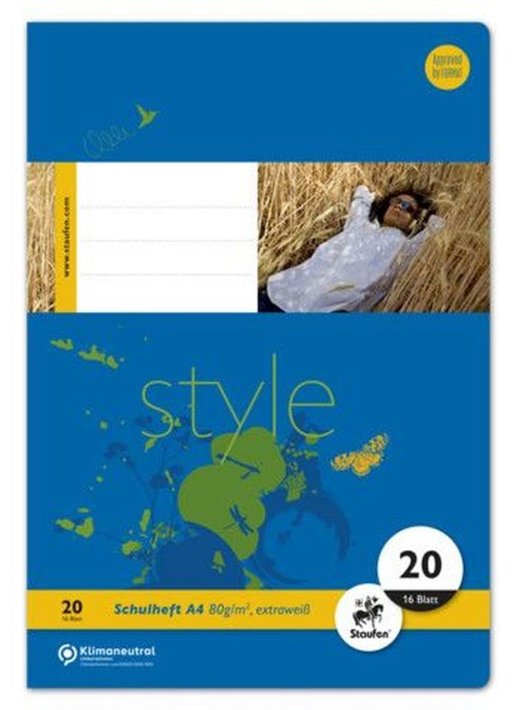 Staufen® style 040416020 Heft LIN20 - A4 16 Blatt 80g/qm Immagine del prodotto 