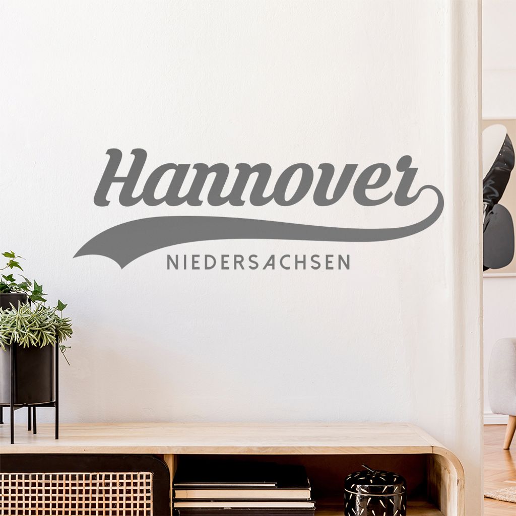 Hannover Niedersachsen Wandtattoo Wandaufkleber Wall Sticker - Dekoration, Küche, Wohnzimmer, Schlafzimmer, Badezimmer