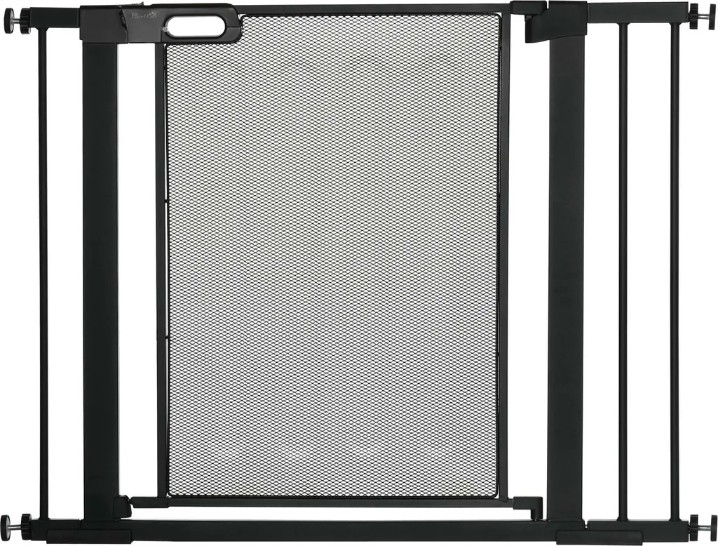 Barrière de sécurité Fortuna Lai 75-103 cm en acier noir pour chiens