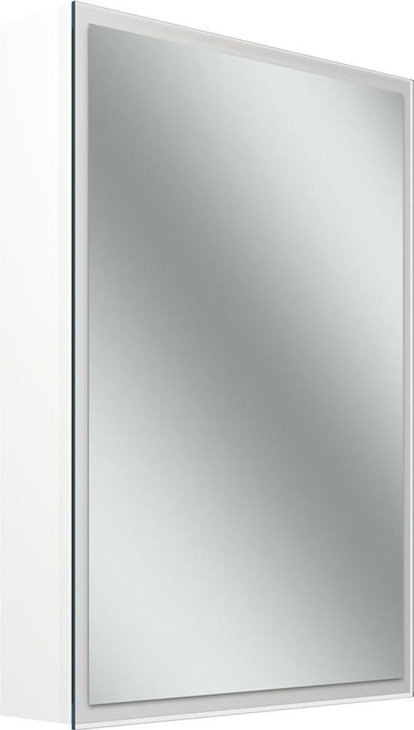 Schneider GLOW D2W Spiegelschrank, eine Tür 50cm, Anschlag rechts, 513x136x736mm, rundum Beleuchtung, Dim2Warm, 218.051.02.02
