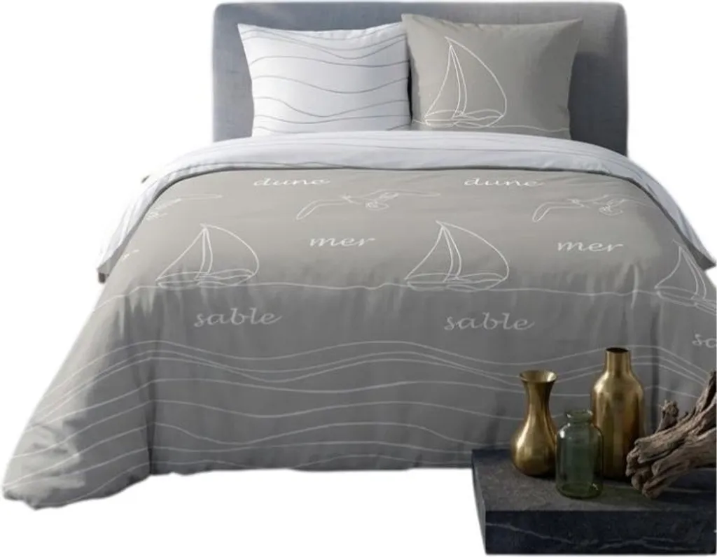 Housse de couette Collection Terre et mer - Idéale pour chambre d'adulte
