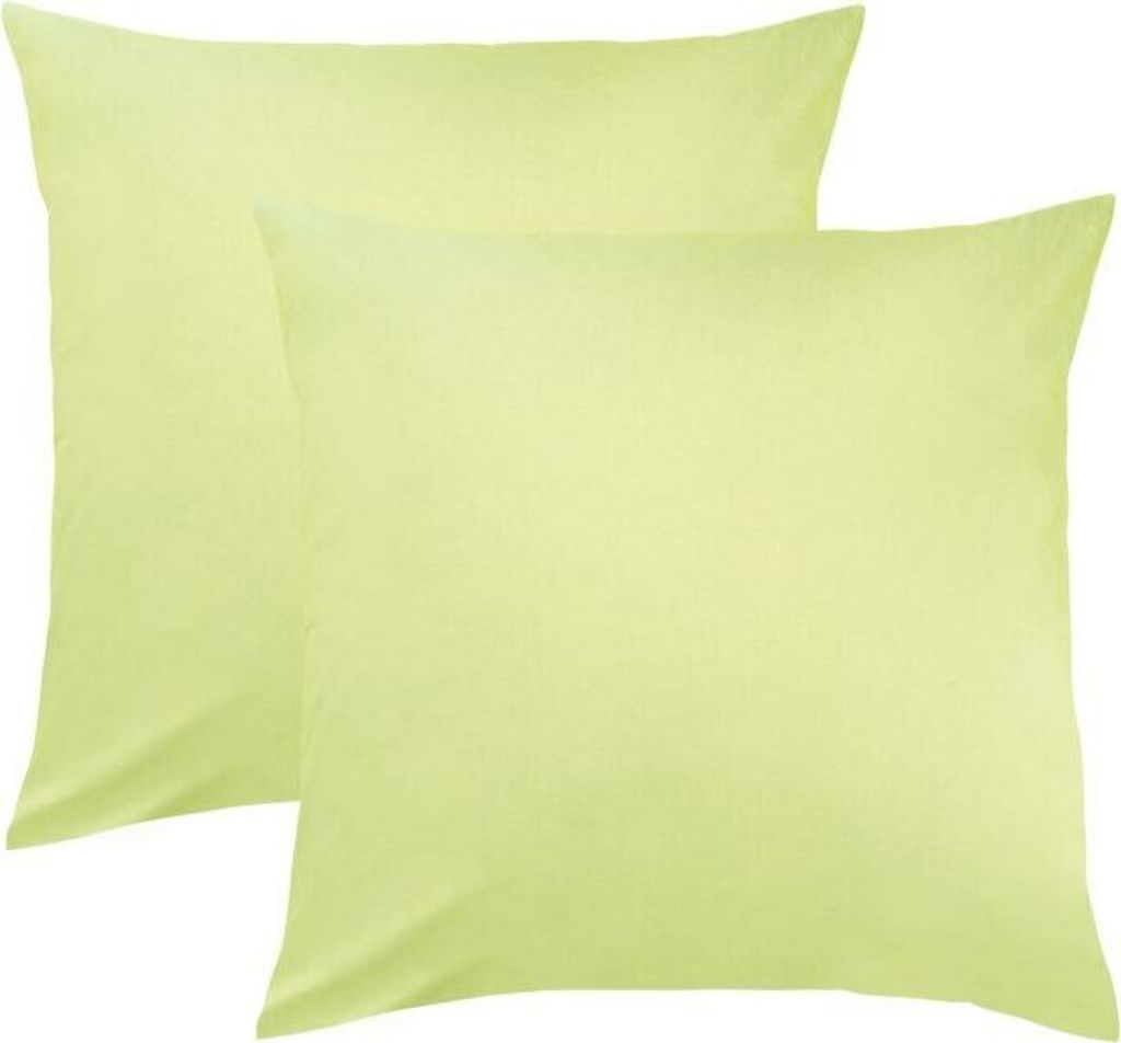Bettwaren-Shop Single Jersey Kissenbezug Ulm 2er Pack 40x40 cm hellreseda