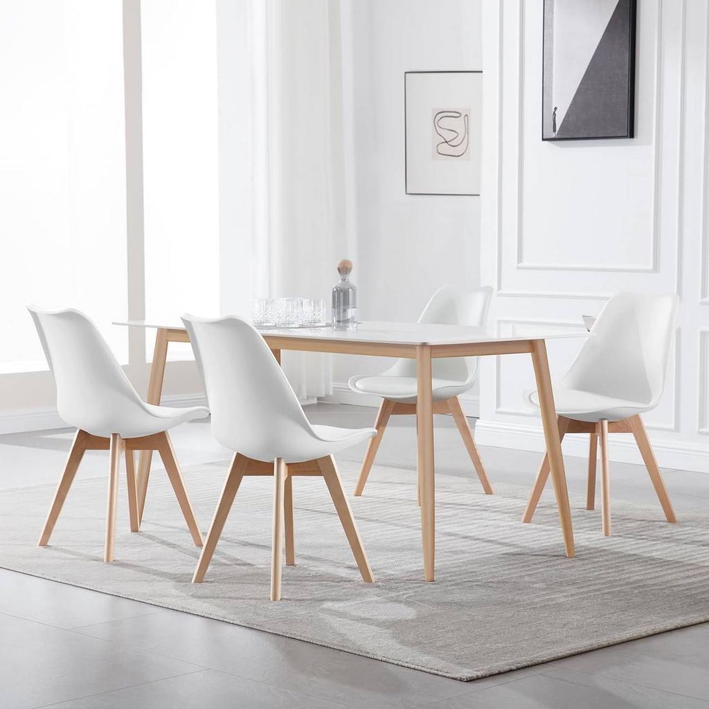 WOLTU 4er Set Esszimmerstühle Küchenstuhl Design Stuhl Produktbild 