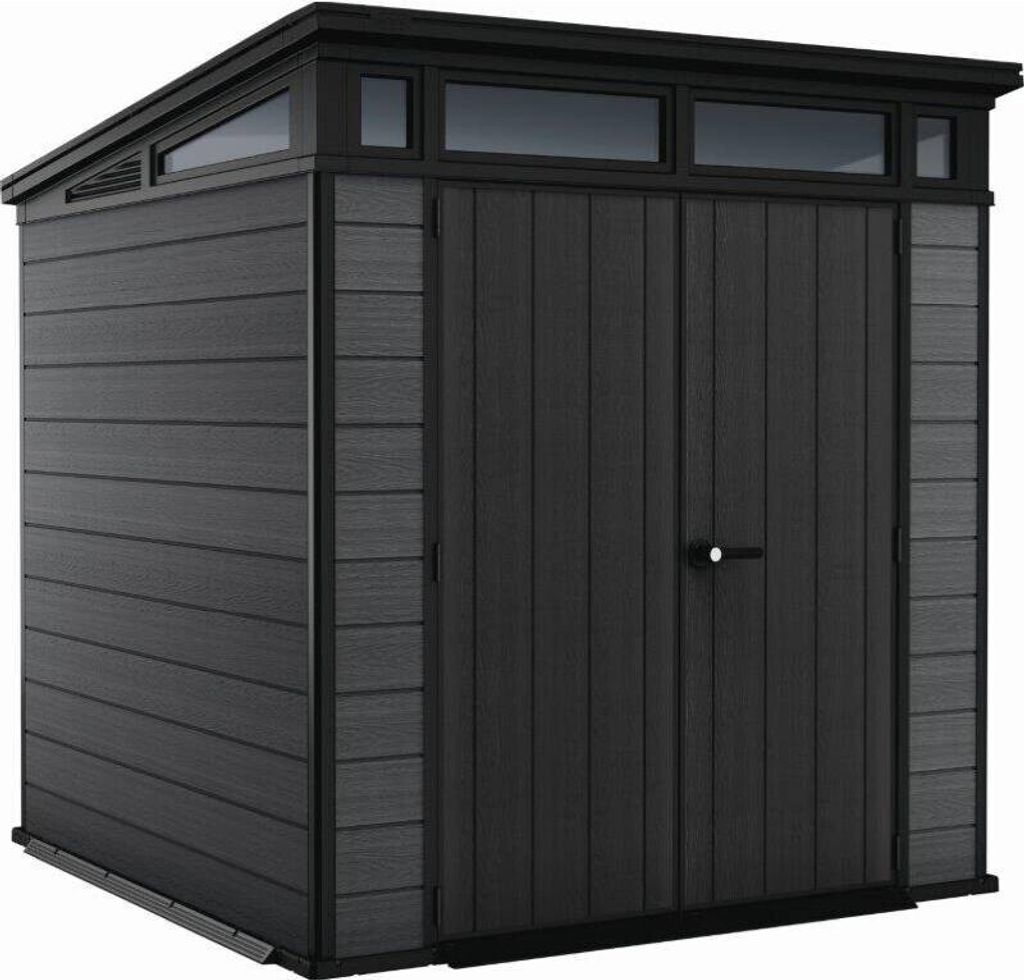 Gartenhaus Keter Cortina 7x7 graphit, mit Boden, Produktbild 