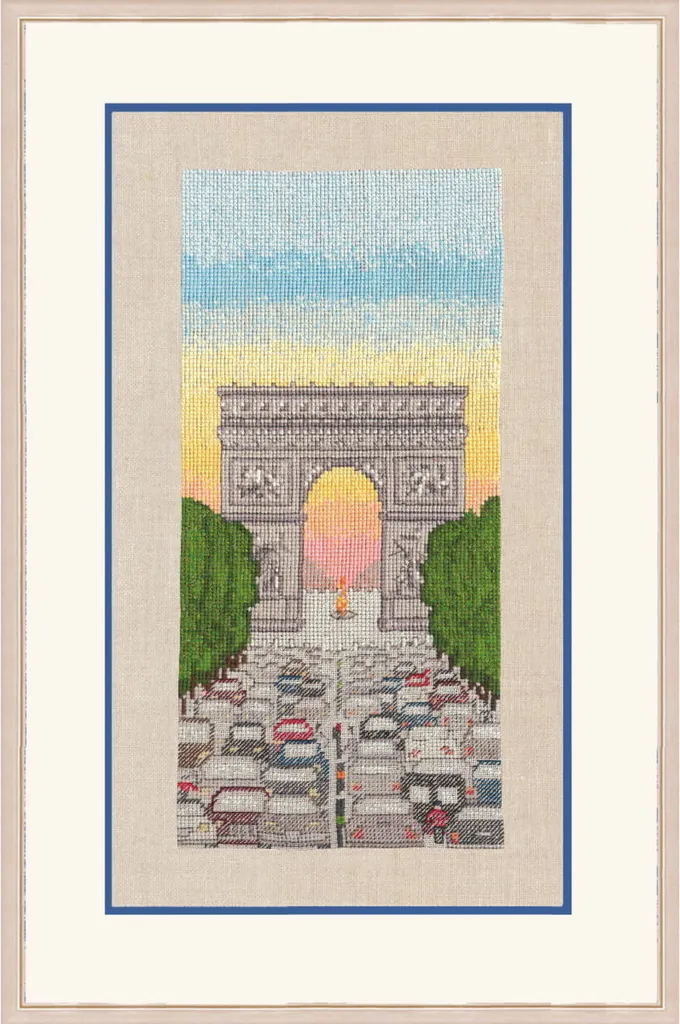 Le Bonheur des Dames Arco di Trionfo Kit Ricamo Punto Croce 10,5x24
