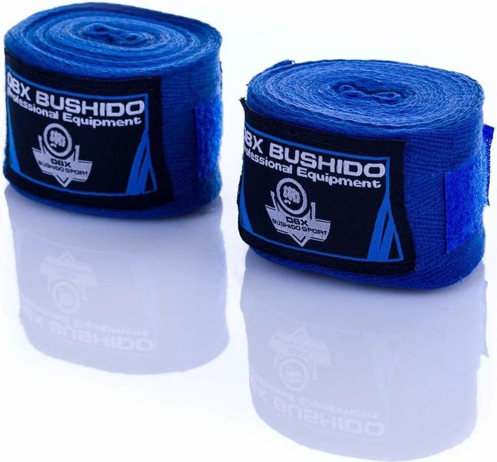 DBX Bushido Boxbandagen 4 Meter Blau