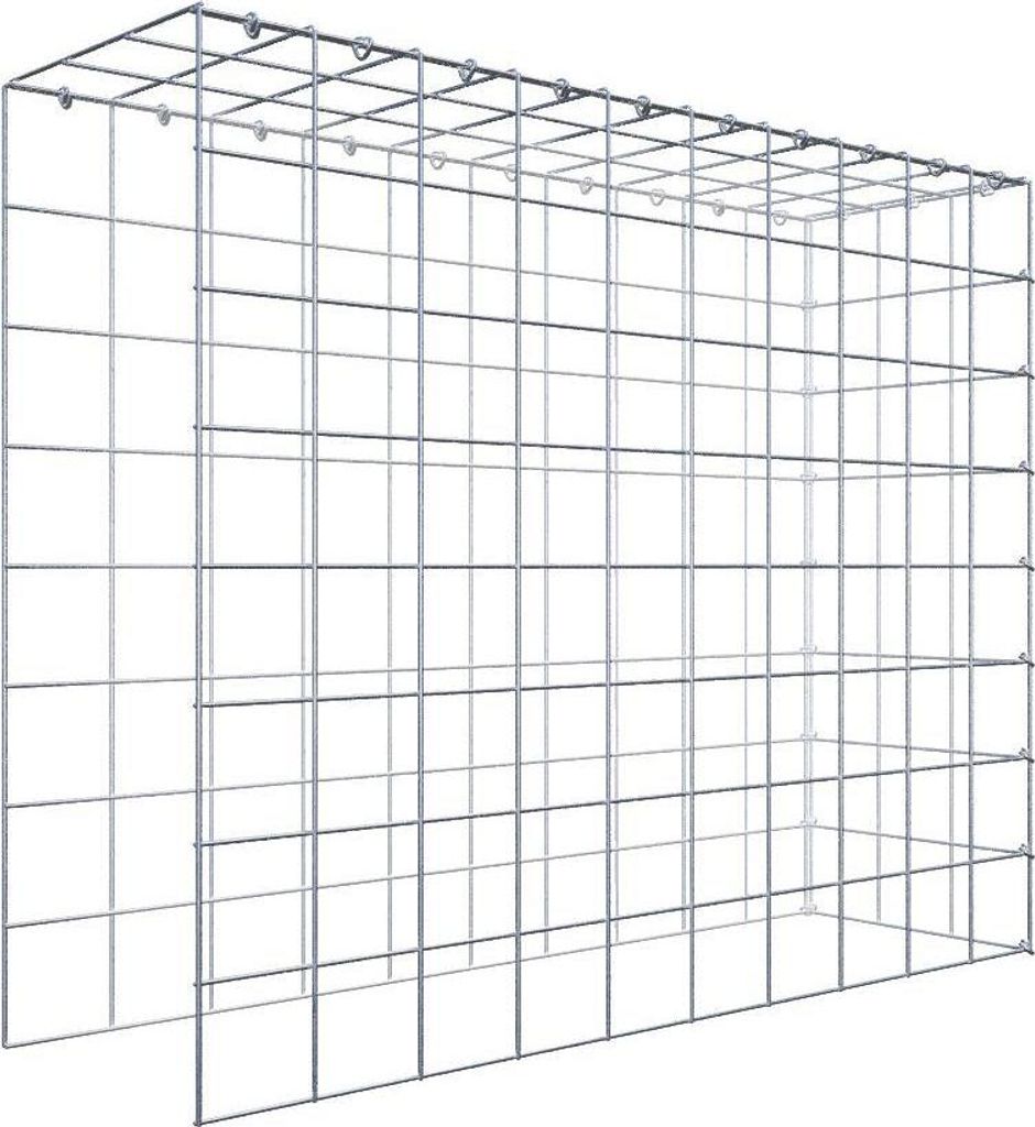 Anbaugabione Typ 4 100 cm x 80 cm x 30 cm (L x H x T), Maschenweite 10 cm x 10 cm, C-Ring