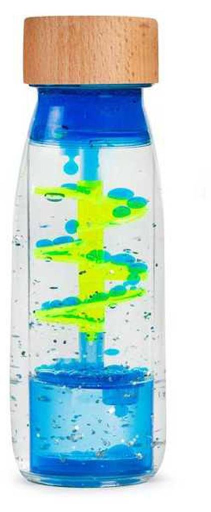 Petit Boum - Zintuiglijke fles / Spiraal blauw Productafbeelding 