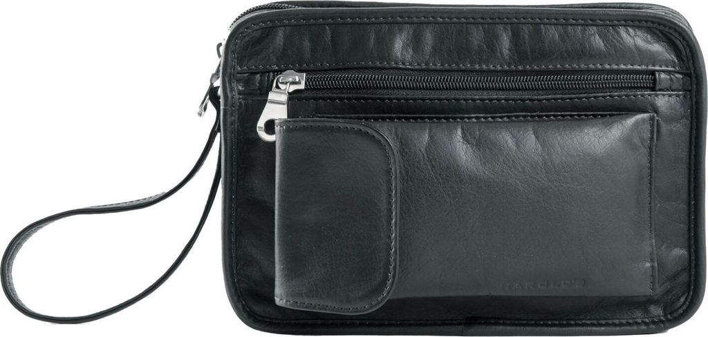 HAROLD'S Leder Utensilientasche Country Men's Bag Black schwarz
