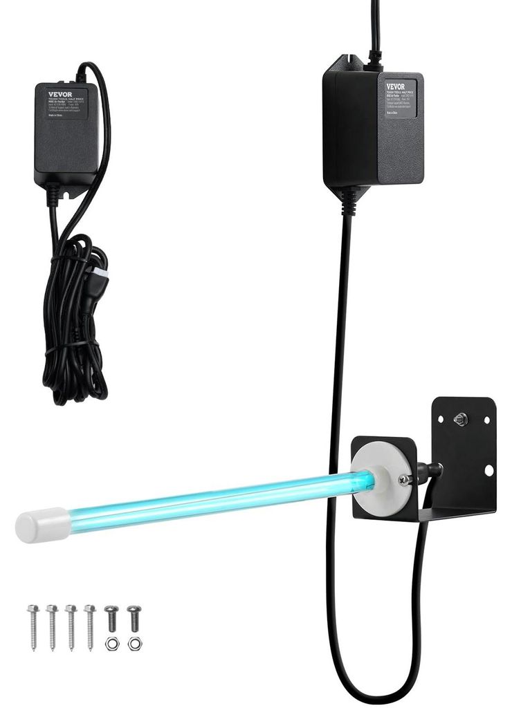Purificador de aire HVAC VEVOR, 18 W, bobinas de luz UV-UVC Imagen del producto 