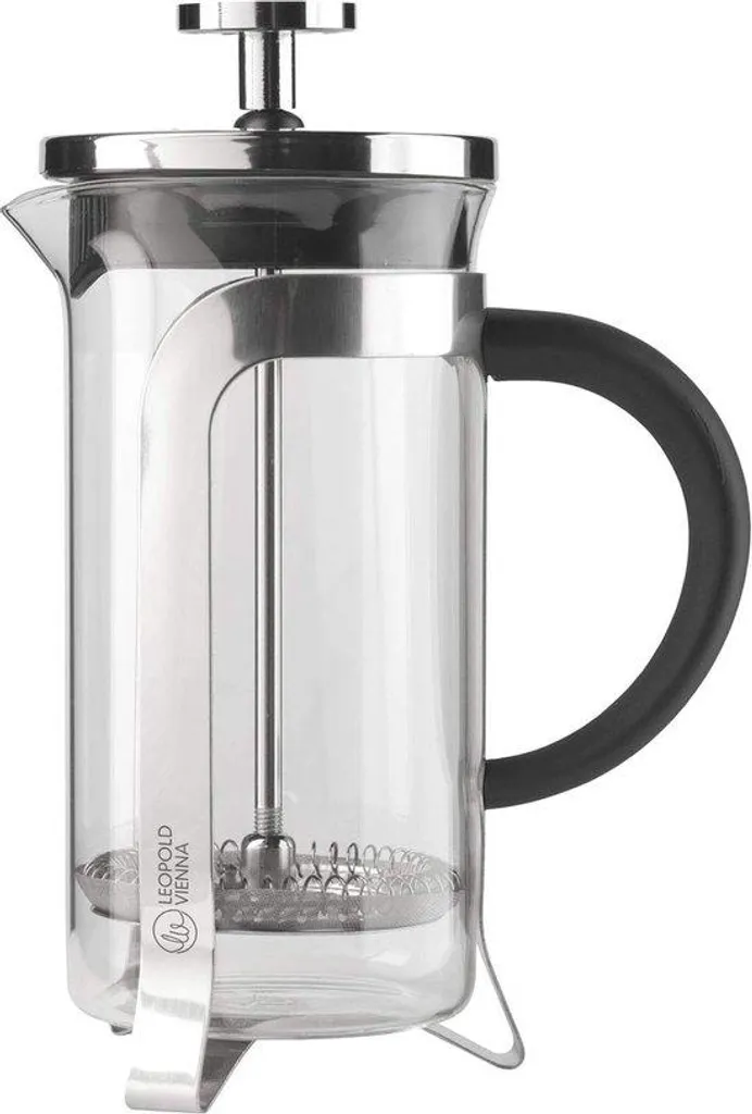 Cafetière à piston française 350 ml noire pour café moulu intense