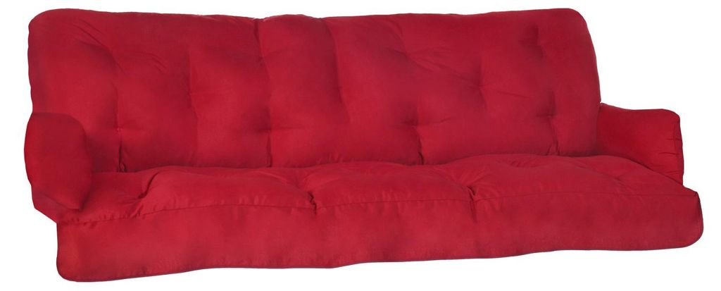 Beautissu Sitzkissen für Hollywoodschaukel Flair HS, 180x50x8cm, Rot