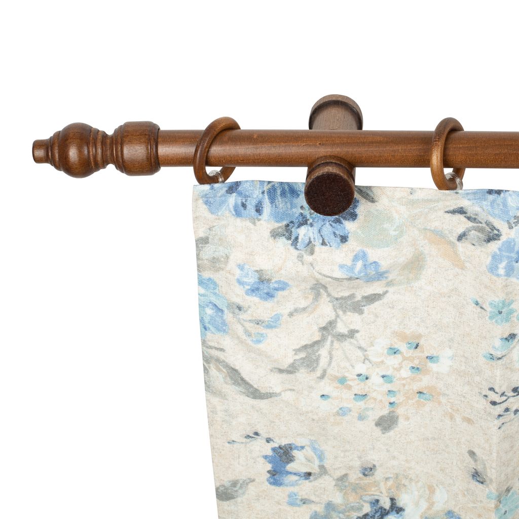 Gardinenstange Pisa Aus Holz – Komplettset Mit Ringen, 28 Mm, 160 Cm, Eiche (FSC-zertifiziert)