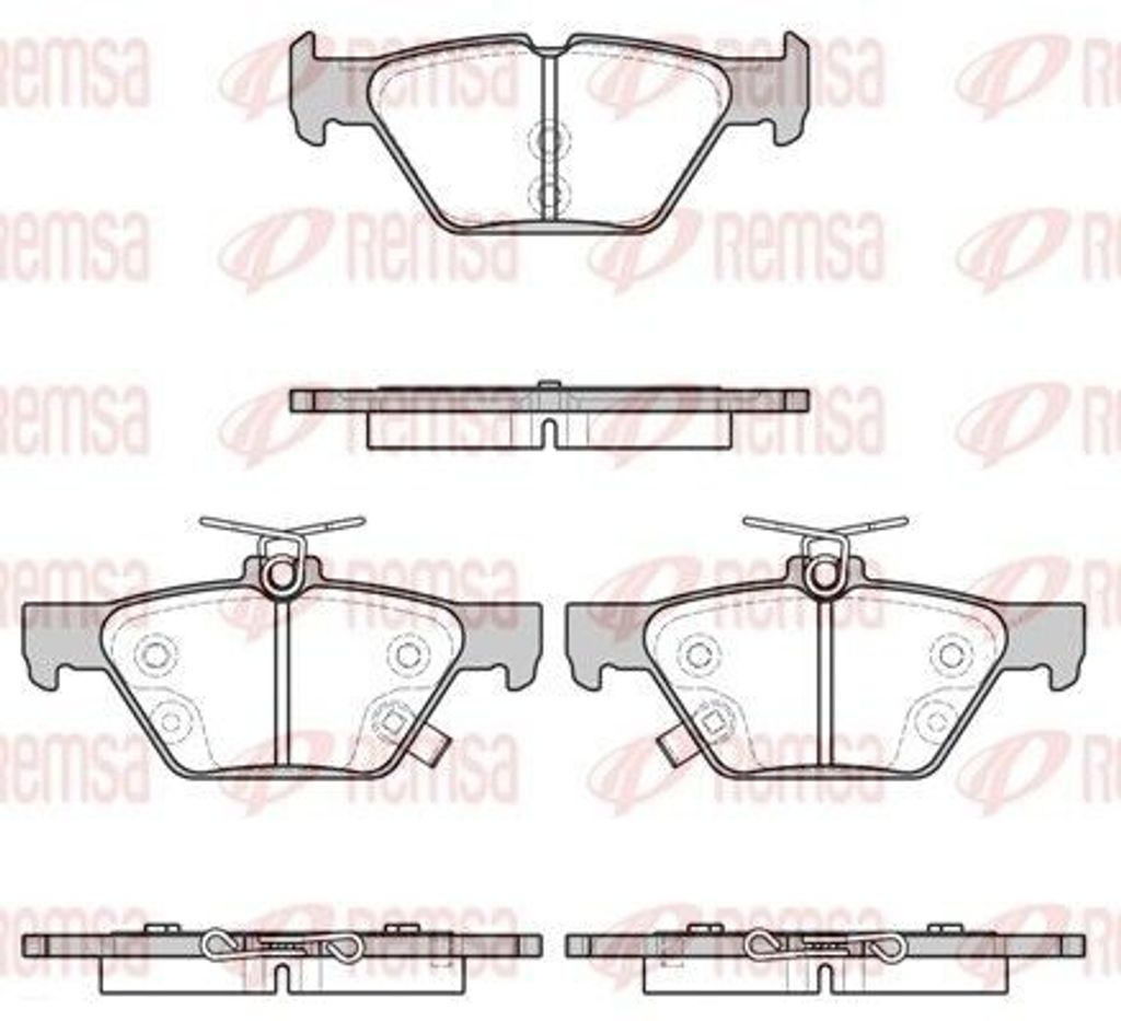 REMSA Bremsbeläge Satz Hinten Bremsklötze für SUBARU XV (GT) 1638.02