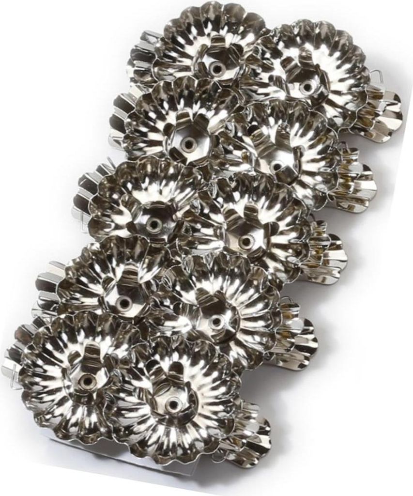 Kerzenhalter Clip, silber, 10Stück, 4cm, Metall