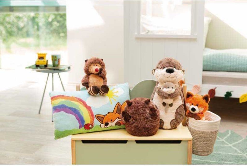 Nici 49169 Kissen Otter Mama Oda & Kind Odalina figürlich Produktbild 6
