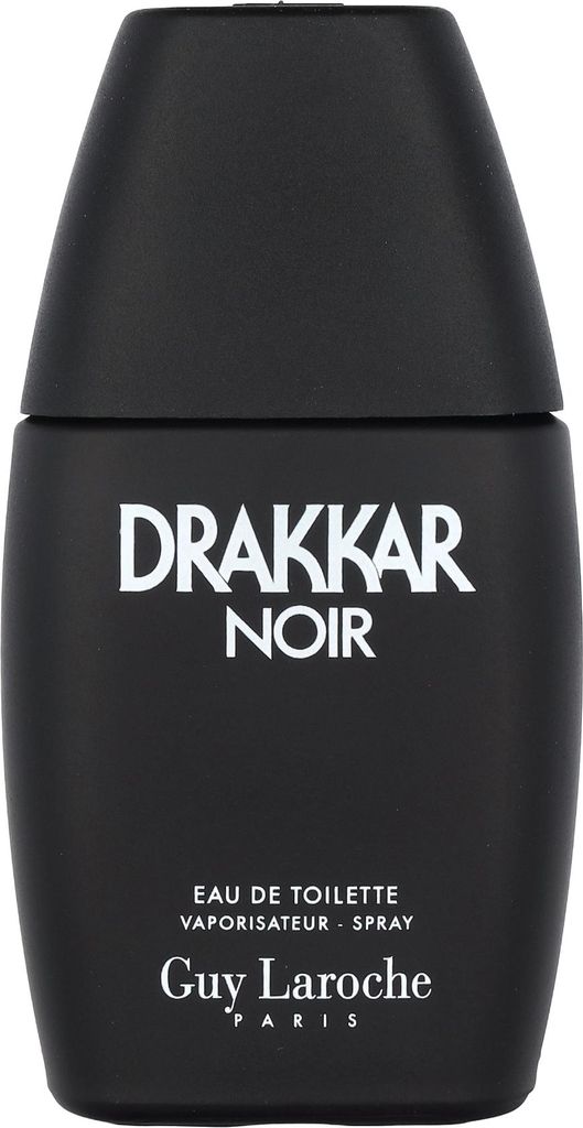 A black bottle of Drakkar Noir eau de toilette for men.
