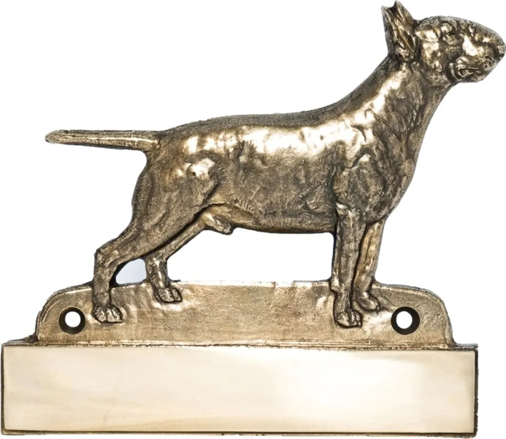 Targhetta Porta in Ottone Bull Terrier Art-Dog - Personalizzabile