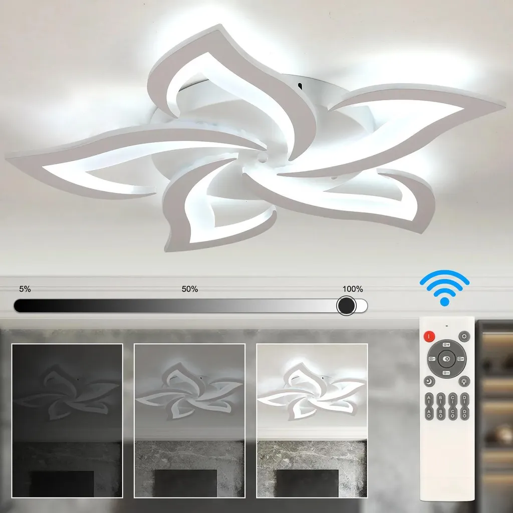 Plafonnier LED Variable avec Télécommande - 50W - 3 Modes de Température