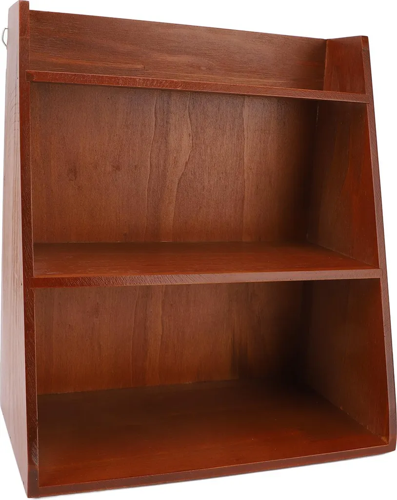Organiseur de bureau vintage en bois multicouche pour parfum et bijoux
