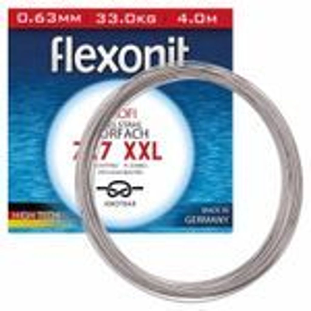 flexonit 7x7 XXL Meterware 1,00mm/80,0kg/100m Stahlvorfach