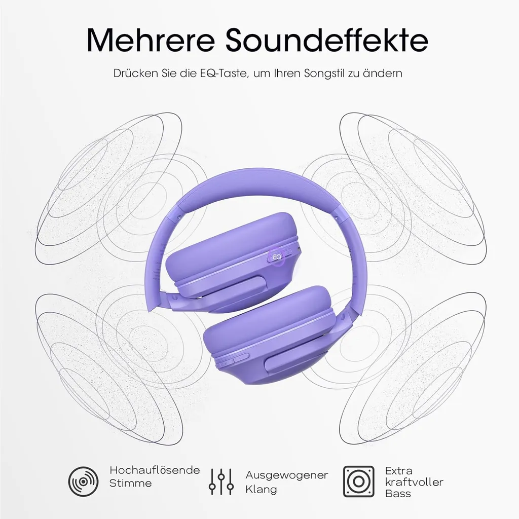 Cuffie Business Bluetooth 80 Ore Multipoint per Ufficio e Casa - 4