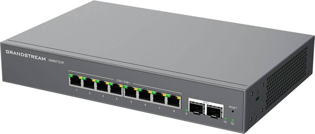 Switch gestito Grandstream GWN7721P L2 Lite, 8x 2,5GbE Immagine del prodotto 