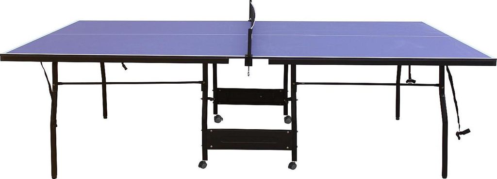 Klappbarer Tischtennistisch auf Rädern für den Innenbereich mit Zubehör - L 274 x B 152,5 x H 76 cm - GARRY