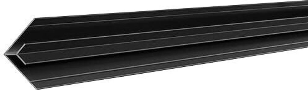 5, S-Polytec Aluminiumprofil Aluminium Inneneckprofil 6mm Anthrazit RAL 7016 (1 Meter), Aluminium Profilsystem, Aluprofil für Duschrückwand, Küc...