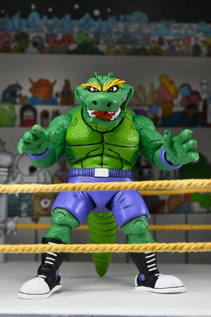 Leatherhead Stump Wrestling TMNT 18 cm avec articulations et détails