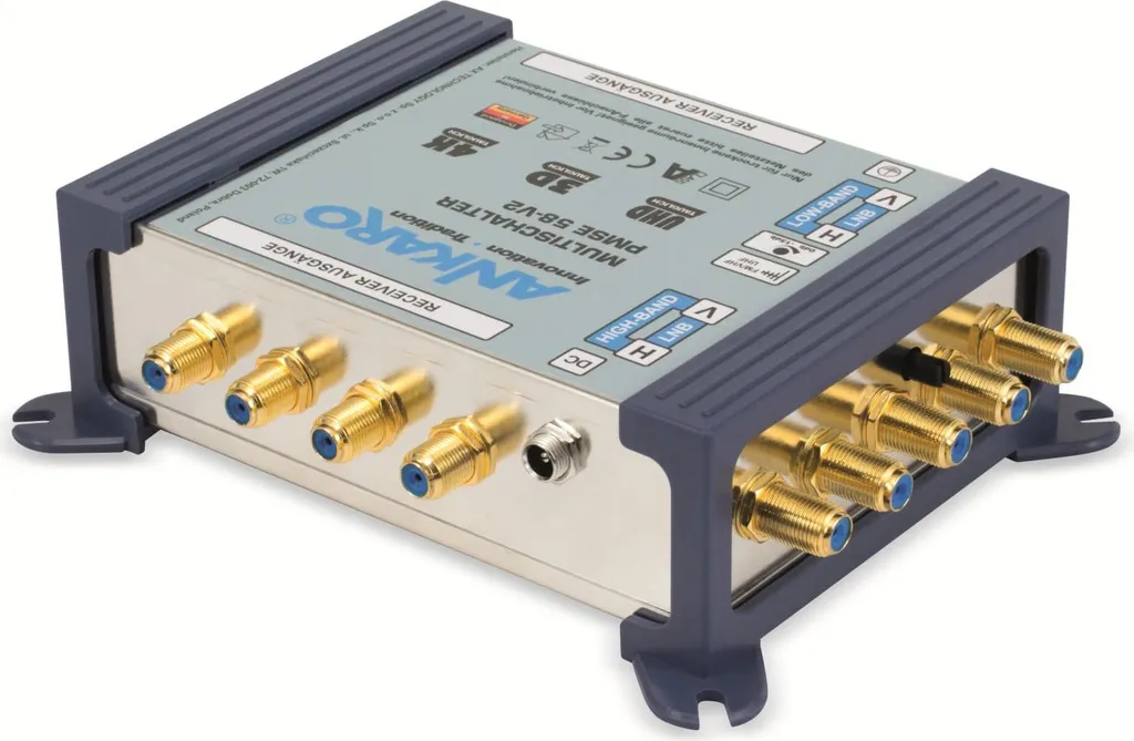 Ankaro PMSE 58-V2 5/8 Multiswitch SAT - Ingresso Terrestre Attivo 4K