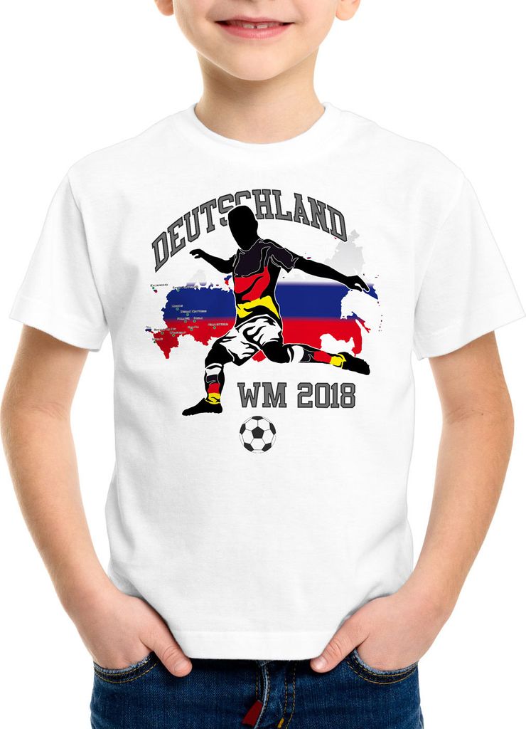 style3 WM 2026 Deutschland Kinder T-Shirt Fußball Weltmeisterschaft Fan-Outfit Germany