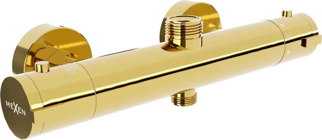 Mexen Kai thermostatische Duscharmatur, gold - 77150-50 Produktbild 