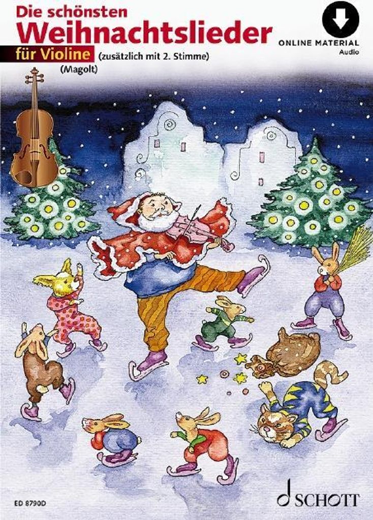 Die schönsten Weihnachtslieder für Violine/mit Online Produktbild 