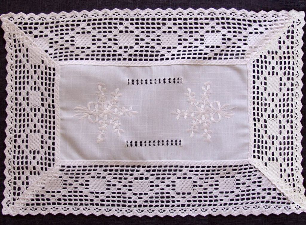 Tischset Landhaus Häkelspitze 35x50 cm