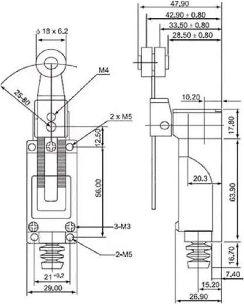 Interrupteur fin de course ATH-Heinl Flex-Lift robuste pour garage - 3