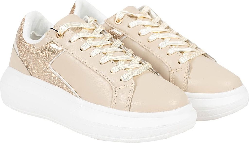U.s. Polo Assn. U.s. Polo Assn. Helis Dames Sneaker – Beige Maat 37