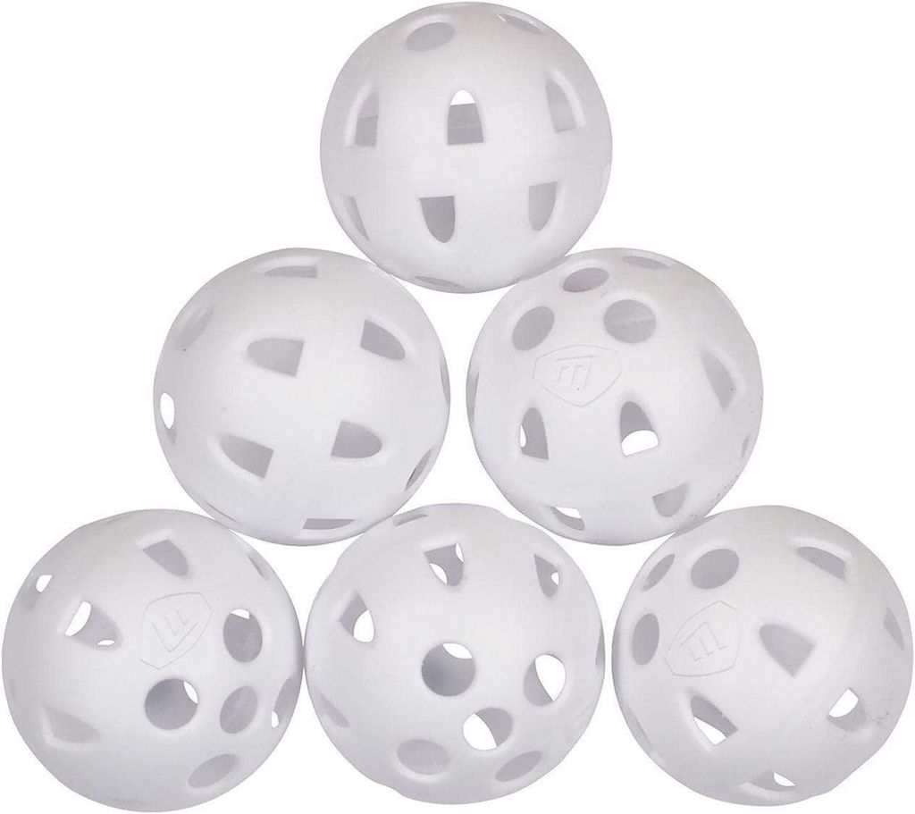 Masters Golf Airflow XP Golf Übungsbälle 6er Pack Weiss Produktbild 