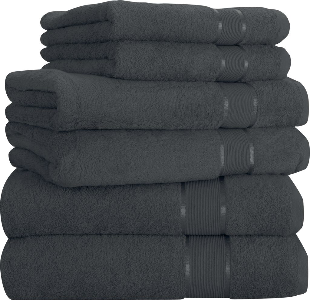 Handtuch 6er set 2x Duschtuch 2x Handtuch 2x Gästetuch 100% Produktbild 5