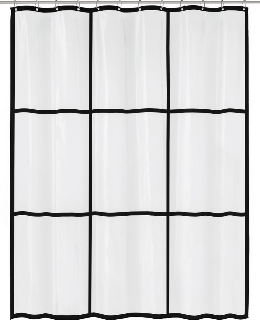 Kleine Wolke Duschvorhang PEVA BROOKLYN Clear 180 x 200 cm Produktbild 