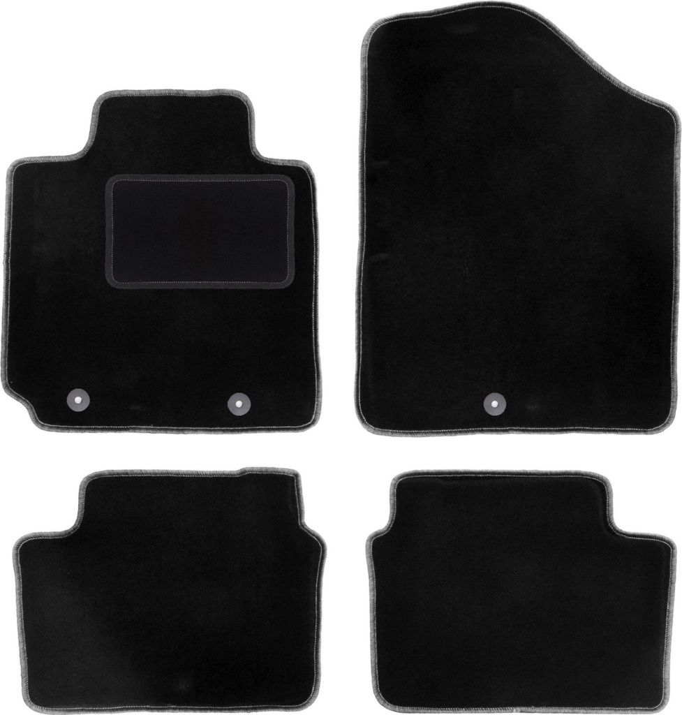 Schwarze Veloursmatten für: Hyundai Veloster Coupé (2011-2018)