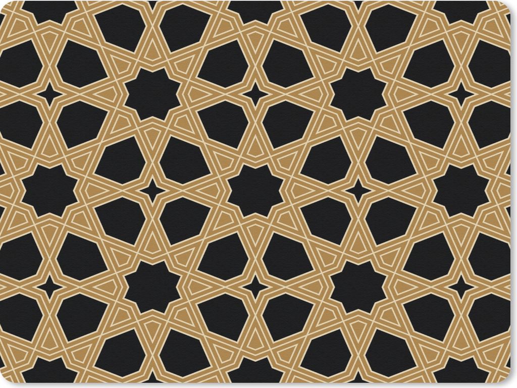 MuchoWow® Mauspad Mousepad Geometrisch - Muster - Arabisch Produktbild 