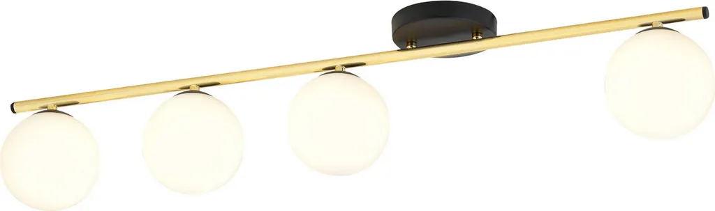 Plafonnier blanc multi-directionnel 4 lampes E14, gamme MONZA Emibig