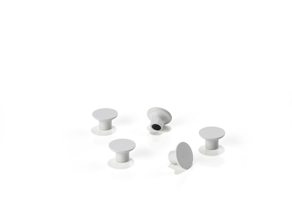 Zone Denmark Magnet A-bulletin board, 5er Set, für Pinnwand, Magnete, Aluminium, Soft Grey, 12786