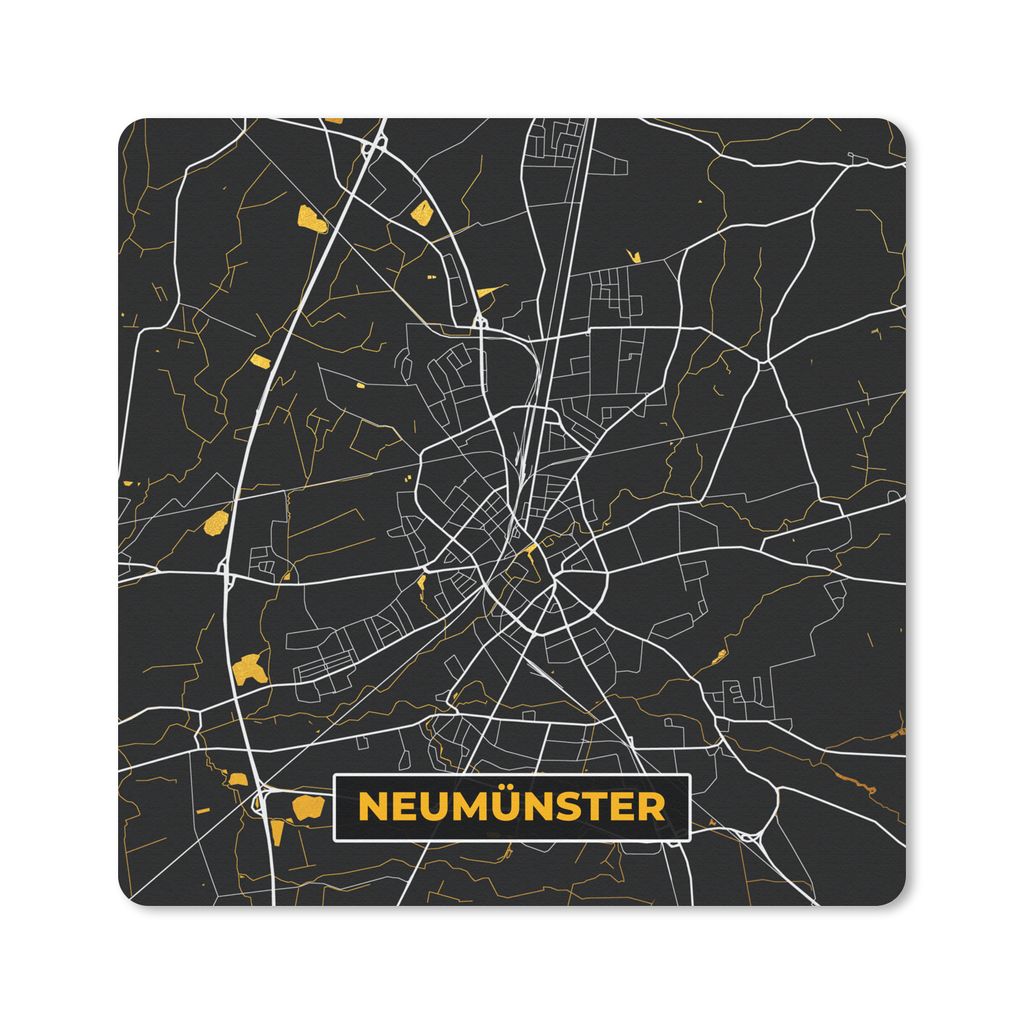 MuchoWow® Mauspad Mousepad Gold - Deutschland - Karte - Produktbild 