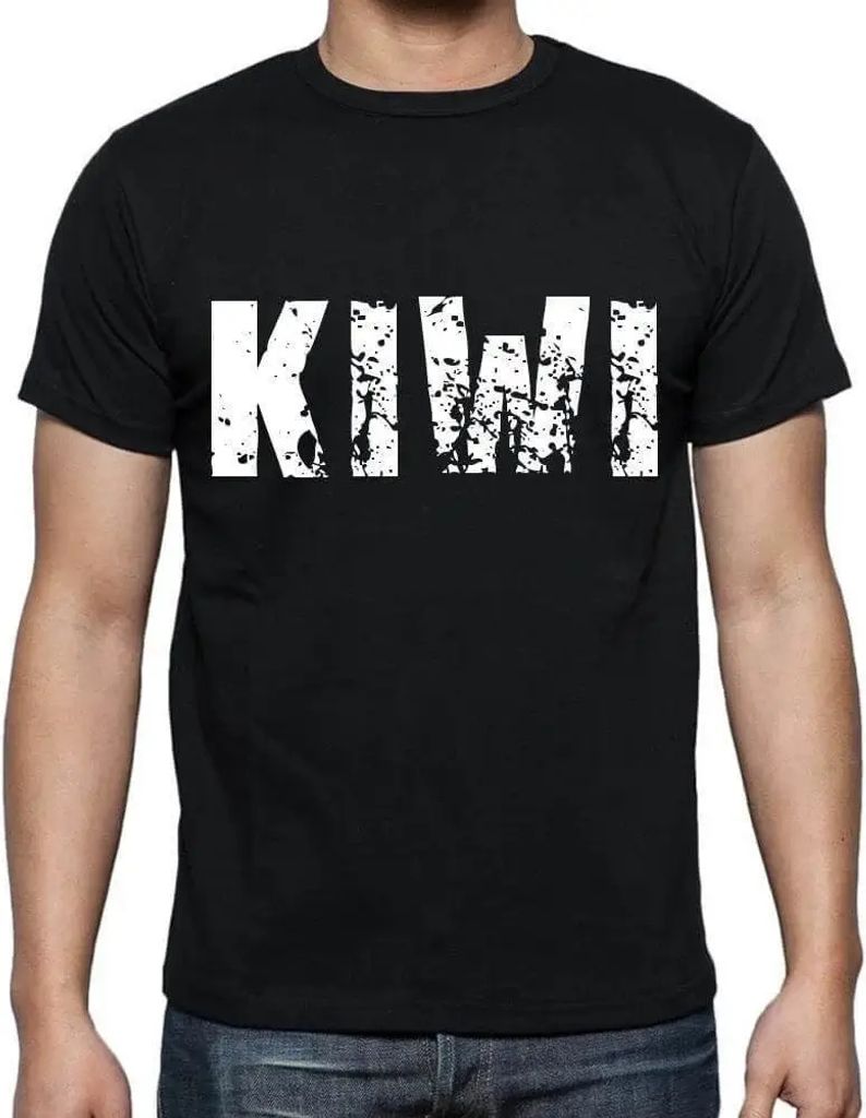 Herren Grafik T-Shirt Kiwi Öko-Verantwortlich Vintage Jahrgang Kurzarm Lustige Druck Geburtstag Geschenk Mann