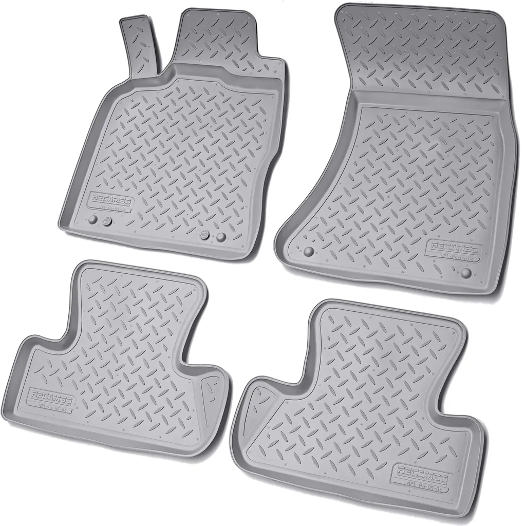 Set Tappeti Auto 3D per Audi Q5 8R (08-17) Gomma Grigia Premium
